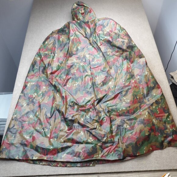 Swiss Army Jacket 4X Tall 130cm 89/90 Poncho Military Alpenflage Pizza - Picture 5 of 9